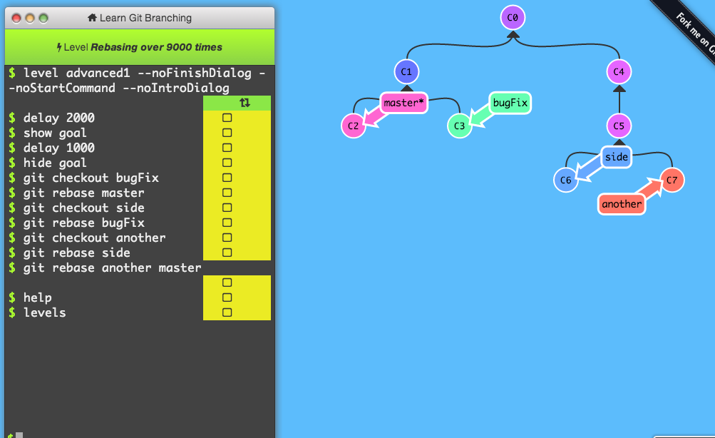 Git branching game!